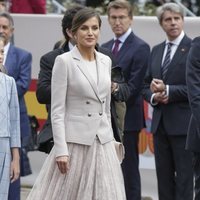 La Reina Letizia en el desfile del Día de la Hispanidad 2018