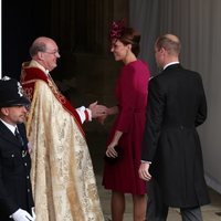 El Príncipe Guillermo y Kate Middleton a su llegada a la boda de Eugenia de York y Jack Brooksbank