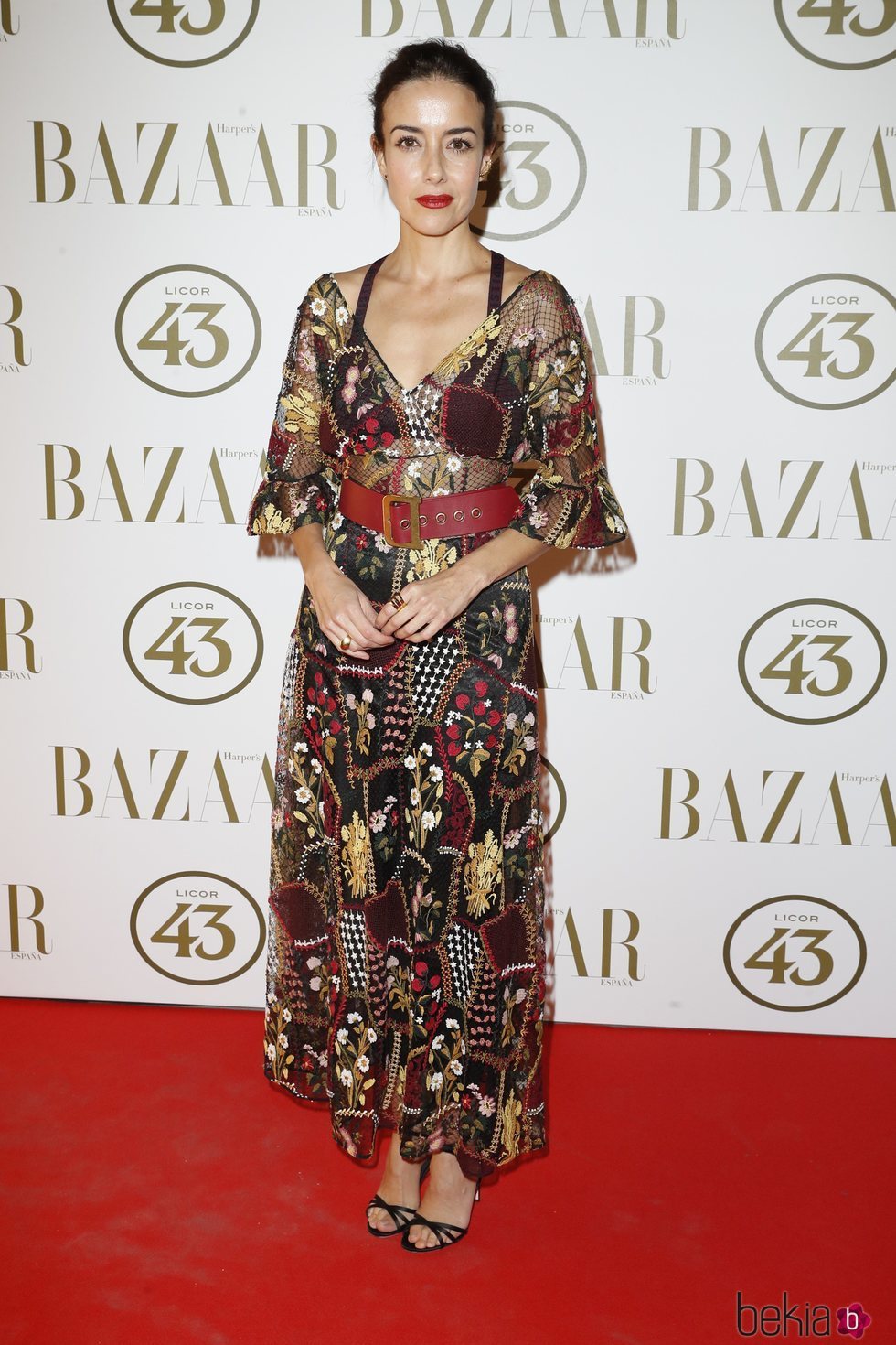 Cecília Suárez en la alfombra roja de los Premios Harper's Bazaar Actitud 43 2018