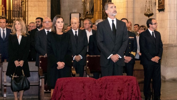 Los Reyes Felipe y Letizia en el funeral por las víctimas de las inundaciones en Mallorca