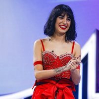 Natalia durante la valoración del jurado en la Gala 4 de 'OT 2018'