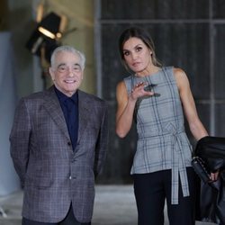 La Reina Letizia y Martin Scorsese en Oviedo