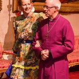 Mabel de Holanda y el Arzobispo de Canterbury en la cena de Estado a Guillermo Alejandro y Máxima de Holanda