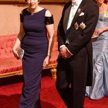 El Príncipe Guillermo y Theresa May en la cena de Estado a Guillermo Alejandro y Máxima de Holanda