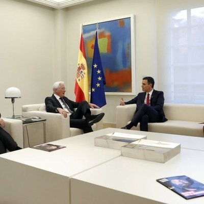 Richard Gere y Pedro Sánchez en La Moncloa