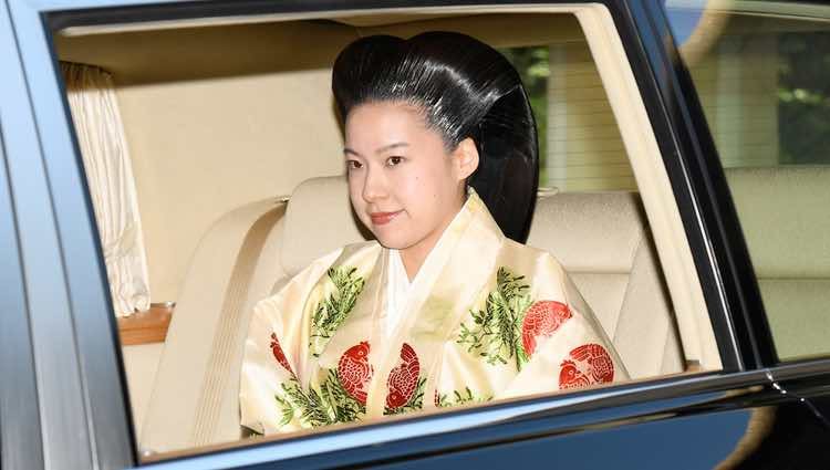 La Princesa Ayako de Japón el día de su boda con el empresario Kei Moriya