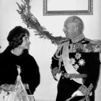 La Reina Sofía con su padre, Pablo de Grecia