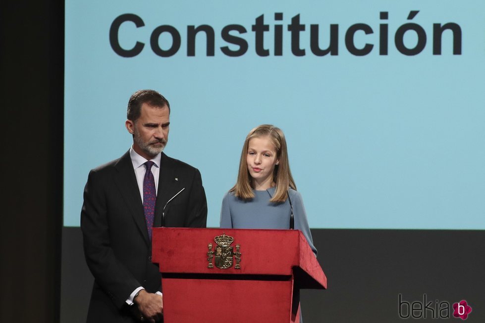 La Princesa Leonor lee el Artículo I de la Constitución Española