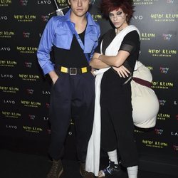 Dylan Sprouse y Barbara Palvin en la fiesta de Halloween 2018 de Heidi Klum