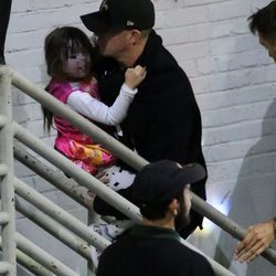 Channing Tatum y su hija a la salida de un concierto de Jessie J