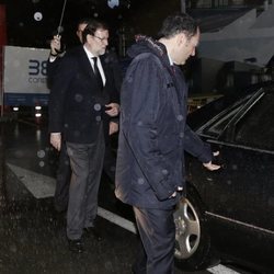 Mariano Rajoy tras el funeral de su padre