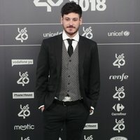 Cepeda en la alfombra roja de los 40 Music Awards 2018
