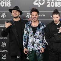 El grupo Piso 21 en Los 40 Music Awards 2018