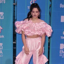 Rosalía en la alfombra de los MTV EMAs 2018 de Bilbao