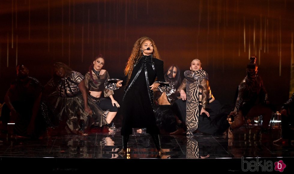 Janet Jackson actuando en los MTV EMAs 2018 de Bilbao