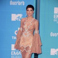 Halsey en la alfombra de los MTV EMAs 2018 de Bilbao