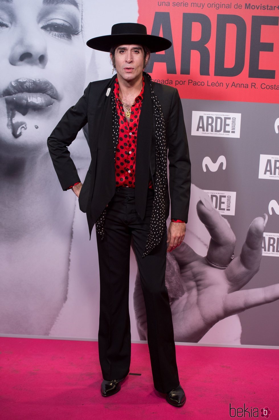 Mario Vaquerizo en el estreno de 'Arde Madrid'
