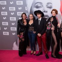 Maria Ordoñez, Cristina Alarcon y Eloi Costa en el estreno de 'Arde Madrid'