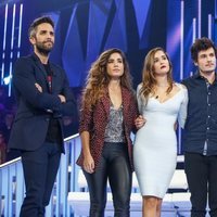 Carlos, Marilia, Miki y Julia de 'OT 2018', junto a Roberto Leal, nominados de la Gala 7