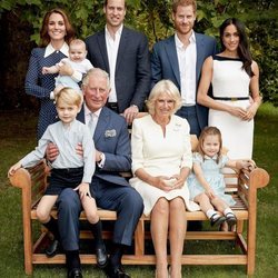 El Príncipe Carlos, Camilla Parker, los Duques de Cambridge, los Principes Jorge, Carlota y Luis y los Duques de Sussex