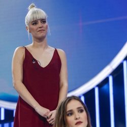 Alba Reche durante la valoración del jurado en la Gala 8 de 'OT 2018'