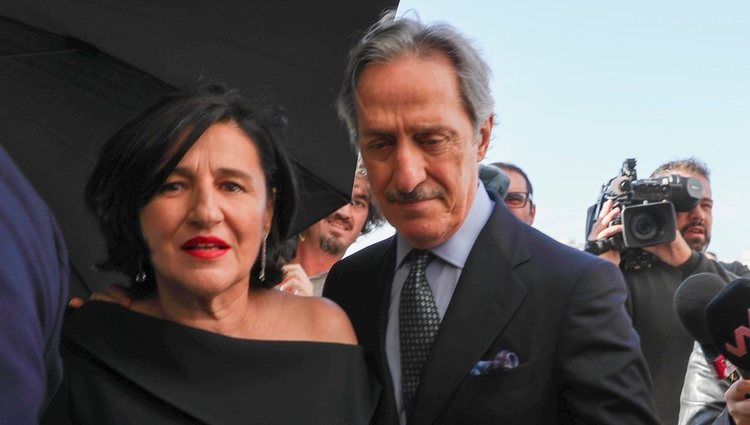 Roberto Torretta y su esposa en la boda de Marta Ortega y Carlos Torretta