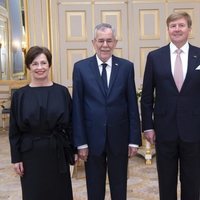 Los Reyes Guillermo Alejandro y Máxima de Holanda reciben al Presidente de Austria