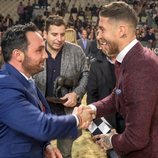 Sergio Ramos recibiendo galardón de la SICAB 2018