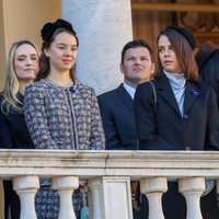 Alexandra de Hannover, Pauline Ducruet y Louis Ducruet en el Día Nacional de Mónaco 2018