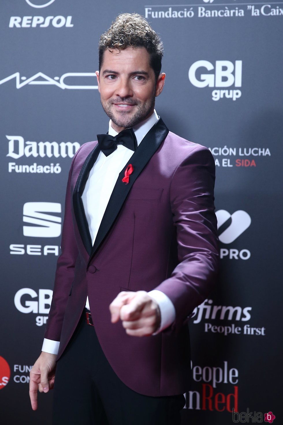 David Bisbal en la gala 'People in red' 2018