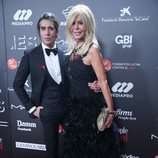 Mario Vaquerizo y Bibiana Fernández en la gala 'People in red' 2018
