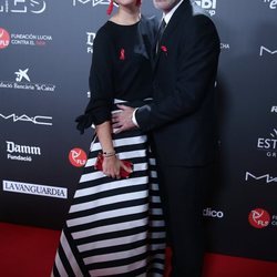 Martina Klein y Álex Corretja en la gala 'People in red' 2018