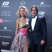 Carles Puyol y Vanesa Lorenzo en la gala 'People in red' 2018