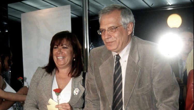 Josep Borrell y Cristina Narbona en un acto público en Madrid