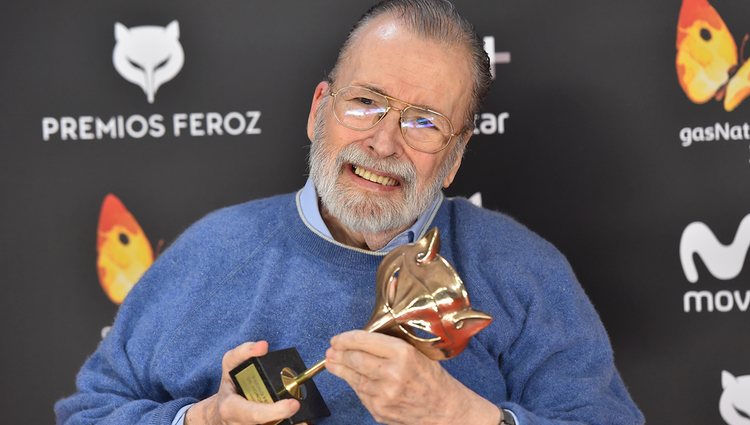 Chicho Ibáñez durante la gala de los Premios Feroz 2017