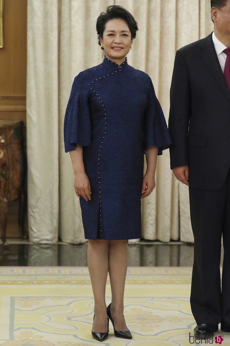 La Primera Dama china Peng Liyuan durante su visita oficial a España
