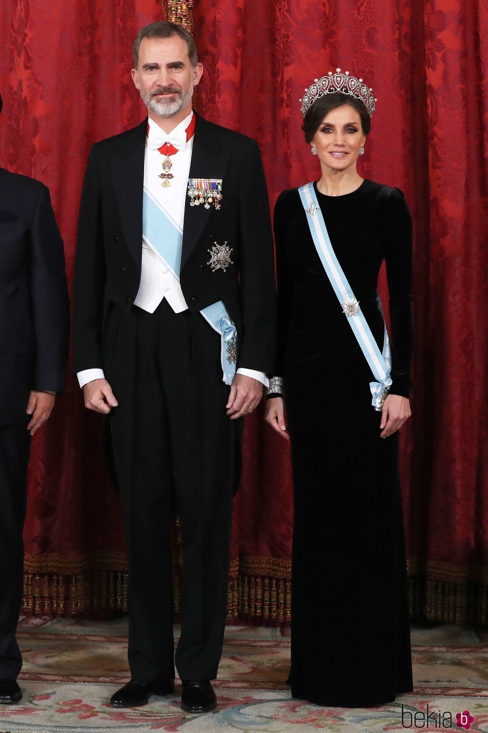 Los Reyes Felipe y Letizia en la cena de gala al Presidente de China