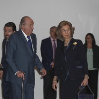 Los Reyes Juan Carlos y Sofía en la inauguración de la exposición 'Democracia 1978-2018'
