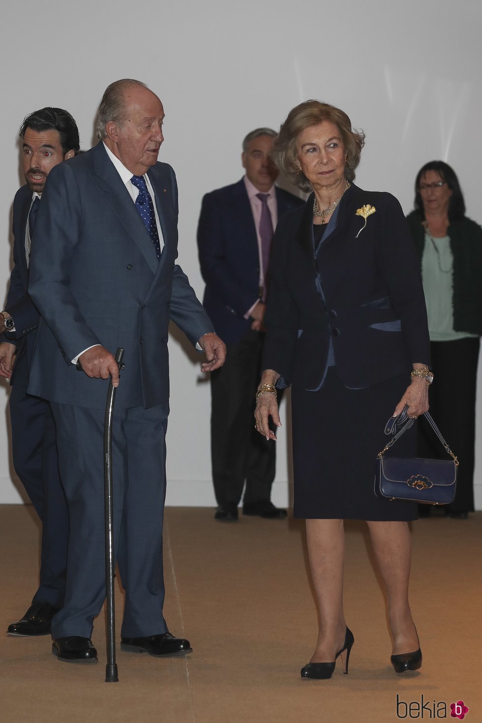 Los Reyes Juan Carlos y Sofía en la inauguración de la exposición 'Democracia 1978-2018'