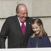El Rey Juan Carlos y la Princesa Leonor en el 40 aniversario de la Constitución Española
