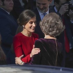 La Reina Letizia y la Reina Sofía, muy cómplices en el 40 aniversario de la Constitución Española