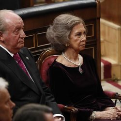 Los Reyes Juan Carlos y Sofía en el 40 aniversario de la Constitución