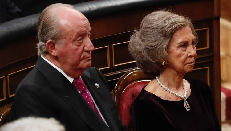 Los Reyes Juan Carlos y Sofía en el 40 aniversario de la Constitución
