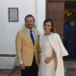 Juan Peña y Sonia González en el bautizo de Fernando Enrique