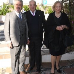 El Duque de Sevilla junto al Conde Rudi y María Luisa de Prusia en el bautizo de Fernando Enrique