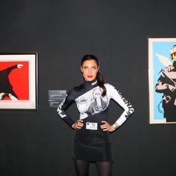 Pilar Rubio en una exposición de Banksy en Madrid