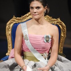 Victoria de Suecia en la gala de entrega de los Premios Nobel 2018