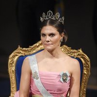 Victoria de Suecia en la gala de entrega de los Premios Nobel 2018