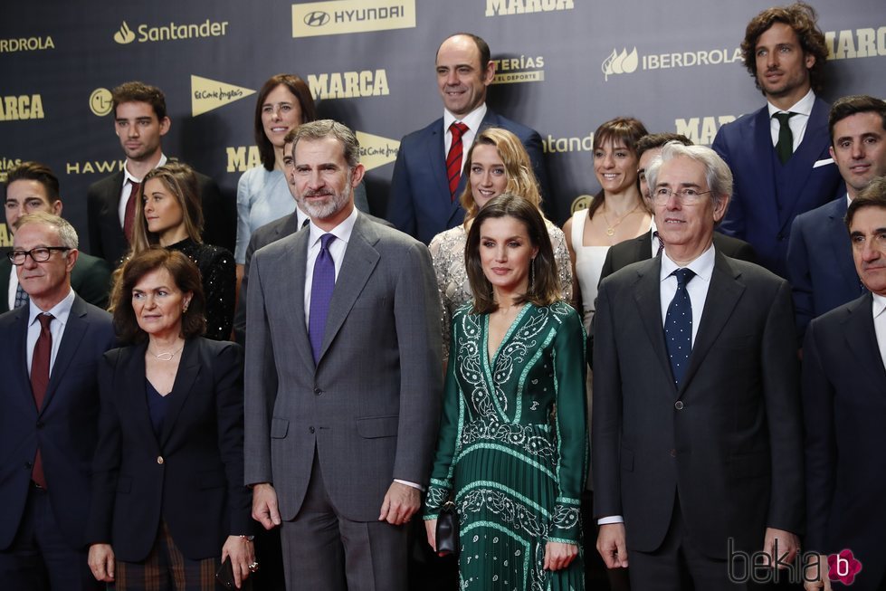 Los Reyes Felipe y Letizia con muchos rostros del mundo del deporte en el 80 aniversario de Marca
