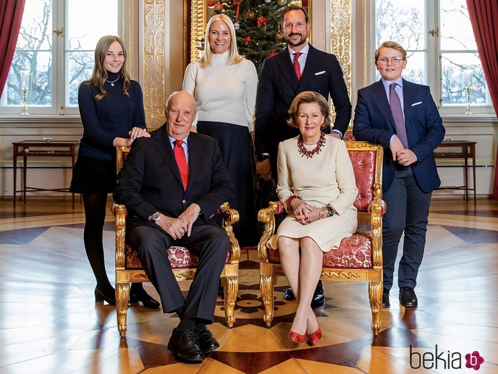 La Familia Real Noruega en su felicitación de Navidad 2018